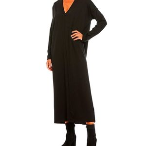 Taylor Ponte Long Sleeve V-Neck Full Length Dress